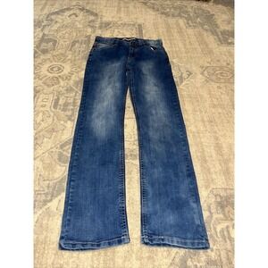 Tommy Hilfiger Youth Boys Sz 12 Blue Denim Jeans Revolution Fit Adj Waist